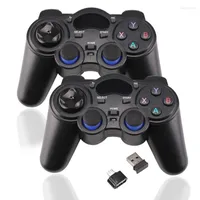 Game Controllers BEESCLOVER 2 Pcs Wireless Gamepad 2.4G Controller Joystick For PS3 Android TV Box R60