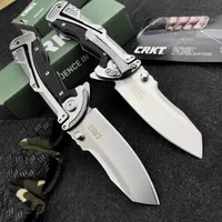 Tactical Spring Assisted Open Camping Survival Pocket Knife CRKT 5190 Gentleman&#039;s Folding Knife 3 107 Satin Plain Blade BM 3032