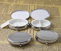 Boîtes de pilule vierge ovales entières Boîtes d'organisateur en métal Boîte de promotion de bricolage personnalisé Ship9225857