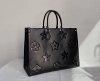 WOMEN ONTHEGO MM GM PM M44925 luxurys Totes Handbags designers embossing shopping handbag genuine leather lady messenger crossbody shoulder bag backpack