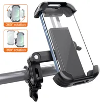 Universal Bike Phone Holder Two-Way Rotation Bicycle Mount Bracket Styret GPS Motorcykel Smarttelefonstöd för 3,5-7,2 tum