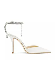 Italy Design 23S Women Saeda Sandals Shoes With Crystal Chain Stiletto Heel Party Wedding Lady Gladiator Sandalias lady wedding party dress 8CQ0 DDYN