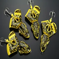 20pc Lot Fishing Lure Plastic Crankbaits Frog Lures Floating Soft Tackle Baits 12 2g Yellow New237Q