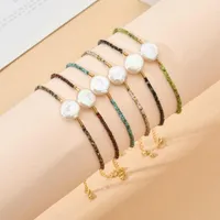 Charm Bracelets ZMZY Vintage Color Freshwater Pearl Disc Beads Miyuki Beaded Bracelet For Women Handmade Friendship Jewelry