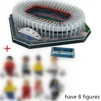 Nuevo Jigsaw 3D Rompecabezas Arquitectura Estadio Francia Parc des Pr￭ncipes Estadios de f￺tbol Juguetes Conjuntos de modelos de construcci￳n Y2004132842