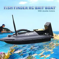 Flytec 2011-5 Tool Smart RC Bait Toy Dual Motor Finder Fish Remote Control Fishing Ship Boat T200721178F