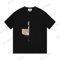 Camisetas de camisa para mujeres gafas de sol con conejo estampado de manga corta camiseta de manga corta a￱o del conejo unisex style dise￱ador top tope de marca de lujo mujer 1970
