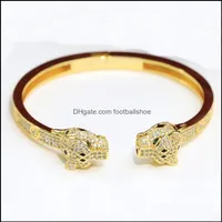 Bracelets Customization Jewelics Alta Qualidade de balc￣o Providenced Bangle Designer 18K Gilded Fashion Panthere Series Clash TR2273