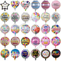 Gonfiabile Happy Birthday Balloons Decorations Forniture da 18 pollici Elio Balloon Elio Balloon Bambini Balliri di compleanno Flowers To295p