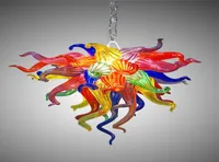 Lampen murano glazen kristal kroonluchters kleurrijke kleine kroonluchter verlichting woonkamer ledglas ledglass art hanger light5016562