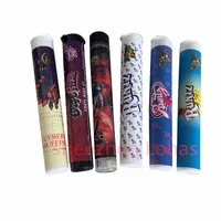 Packaging Packaging Bottles Backpack boyz Tubes with stickers Dadheads Backpackboyz Connected Jungle Boys Prerolled Joint Tube Plastic Preroll