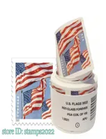 Correio Postagem 2022 Bandeira dos EUA Primeira classe Rolo de 100 Office Postal Office Mailing Supplies convites Wedding5756931