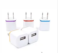 2022 Top Quality 5V 2.1 1A Double USB AC Travel US Wall Charger Plug many colors to choose hot item