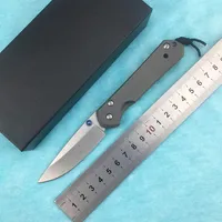 Nowy Chris Reeve Large Sebenza 21 Style Titanium Handa D2 Steel Blade Solding Pocket Nóż Kiech