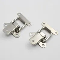 Craft Tools Set Latches Silver Spring Stainless Steel Toggle Loaded Metal 4Pcs Accessory Box Case Catch Clamp Elements