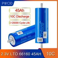 6PCS 45AH Lithium Titanate Battery LTO Batera 2.3V 10c Cellules de décharge pour bricolage 12V 24V 36V 48V Batterie pour Yinlong