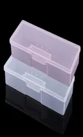 Plastic transparante nagel manicure tools opbergdoos nagelstip tekening pennen buffer slijpbestanden organisator kast container box5447804