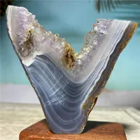 Figuras decorativas Amethyst Druzy Stone Crystal Natural Quartz Healing Geode Tower Minerals Espec￭menes Reiki Feng Shui Ornaments Hogar