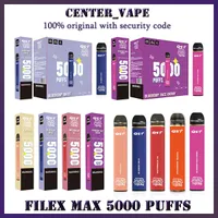 Filex Max 5000 Rechargeable Disposable kit E-cigarette Device 950mAh Battery 12ml With security code Vape Pen 5000 puffs 13 flavors available