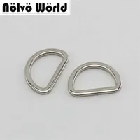 100pcs 5 colors 3 5mm wide 25X15mm 1 thin tabular D ring 2 5cm welded d rings for bags purse metal crafts1260x
