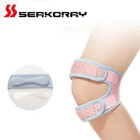 Elbow & Knee Pads 1pcs Brace Support Adjustable Protect The Meniscus Built-in Silicone Running Fitness Protective Gear262t