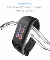 F1S SMART BRACELDE KLAND SCHERM BLOEDEN OXYGEN MONITOR Smart Watch Hartslagmonitor Fitnesstracker Smart polshorloge voor Android I8176086