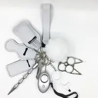 2022 Nya kvinnor Alarm Personlig nyckelring Set Self Defense Alarm Keychain S￤kerhet Sj￤lvskydd S￤kerhetslarm Nyckelring f￶r flickor 345N2622