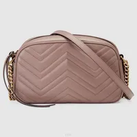 Marmont Matelasse Leather Mini Bag Small Bag Zigzag thread with double metal letter neo soho disco women flap chain strap crossbody333x
