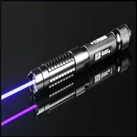 Meest krachtige militaire 100000m 450 nm High Power Blue Laser Pointer Light Flashlight Wicked Lazer Hunting Teaching225N