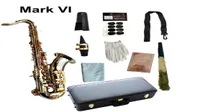 Mark VI Tenor Saxofon BB Tune av hög kvalitet Nickelplaterade guldnycklar Woodwind Instrument med Case Mouthpiece Golves2317006