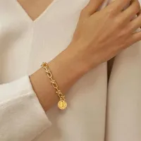 Charm Armbänder Edelstahl handgefertigt u Kette Jesus Armband für Frauen christliche religiöse katholische Kirche Anhänger296d