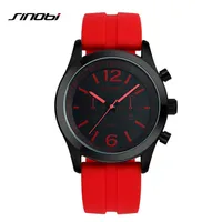 SINOBI sports Women&#039;s Wrist Watches Casula Geneva Quartz Watch Soft Silicone Strap Fashion Color Cheap Affordable Reloj Mujer304y