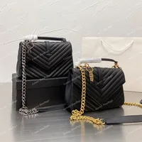 Classic Womens Desingers Bags Le Small Flap Genuine Leather Lambskin Chevron V-stitch Quilted Boy Interwoven Chain Crossbody Shoul2875