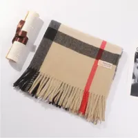 2022 Autumn winter cashmere scarf high-end soft thick Wool plaid scarf fashion men&#039;s and women&#039;s shawl 180CM 70cm