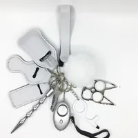 2022 Nya kvinnor Alarm Personlig nyckelring Set Self Defense Alarm Keychain S￤kerhet Sj￤lvskydd S￤kerhetslarm Nyckelring f￶r flickor 345N266U
