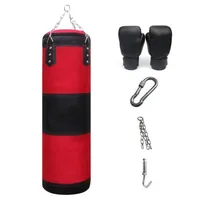 Boxing Punching Bag Training Fitness Gym suspendu à coups de pied lourd pour sac de sable Équipement de construction de carrosserie Exercice Bag de boxe vide