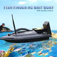 Flytec 2011-5 Tool Smart RC Bait Toy Dual Motor Finder Fish Remote Control Fishing Ship Boat T200721279S