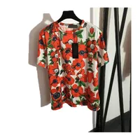 22SS Tasarımcı Mektup Baskı Tişört Tee Moda Yüksek Sokak Kısa Kollu Yaz Günlük T-Shirt Erkek Kadın Mürettebat Boyun Tees Asya Boyut S-L