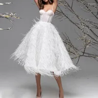 Casual Dresses Summer Strap V-neck Prom Dress Elegant Temperament A-line Tassel Fashion White Party Fairy Evening