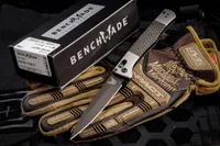 2023 Benchmade 4170bk Fact Auto Folding Knife 3.95/ S90V Spear Point Blade Aluminum Handles EDCハンティングアウトドアサバイバルナイフ
