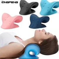 Neck Shoulder Stretcher Relaxer Cervical Chiropractic Traction Device Pillow for Pain Relief Spine Alignment Gift 2203292864