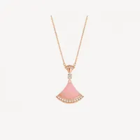 Womensjewelry Shell Pendant Necklace Gem Pendants 목걸이 다이아몬드 금 땀 방지 및 컬러 패스트 레이디 패션 낭만