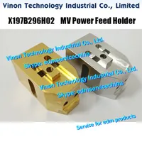 X197B296H02 edm Power Feed Holder Brass 22 5x25x45mm for Mitsubishi DWC-MV1200S MV2400S machine X197-B296-H02 266990 Power feed base f250l