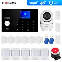 4G Wifi GSM alarm systems security Tuya Alexa App Wifi Camera Touch keypad Smart Home Burglar Alarm System Security Alarm Y1201241p