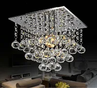 LED Square Crystal Chandelier Crystal Lustre Modern Mini Ceiling Lamp for Bedroom Livingroom Restaurant Lighting Fixture5150795