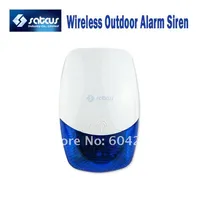 Wireless Outdoor Waterproof Alarm Siren Horn with 120dB Sound Warning Strobe Light for GSM Alarm System289Q