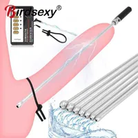 Dilators uretris de massageador sexual plugue plugue de inserção vibratória som spot g estimulando brinquedos adultos vibradores para homens
