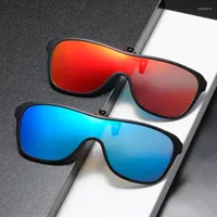 Gafas de sol Evove Clip Polarizado Mujeres machos volteadas gafas que se ajustan sobre los anteojos marco de la transici￳n Pocromic Day Night Driving