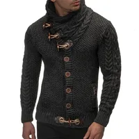 Laamei Sweater Cardigan Men Brand Casual Slim мужские свитера мужчины, рога, густого хеджирования водолазки мужской свитер T190907