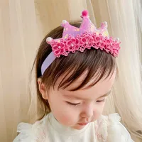 Baby Headbands cekins Crown Princess Girl Hair Akcesoria Br066